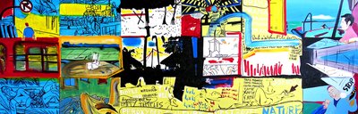 Bali är inte längre gudarnas ö, 2004 (olja på duk) av Benoit Erwann Boucherot