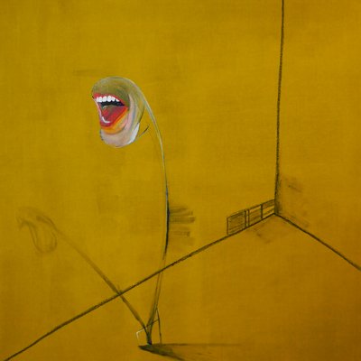 La colère, panel 2, 2016 (olja och akryl på duk) av Benoit Erwann Boucherot