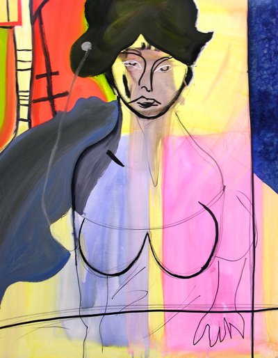 Miss N. 1, 2000 (olja på duk) av Benoit Erwann Boucherot