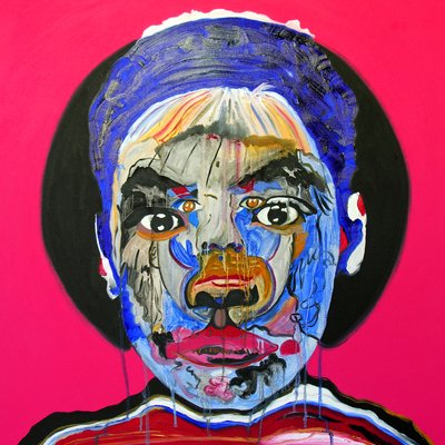 Surportrait : Andy Warhol  Romaric, 2005 (olja på duk) av Benoit Erwann Boucherot