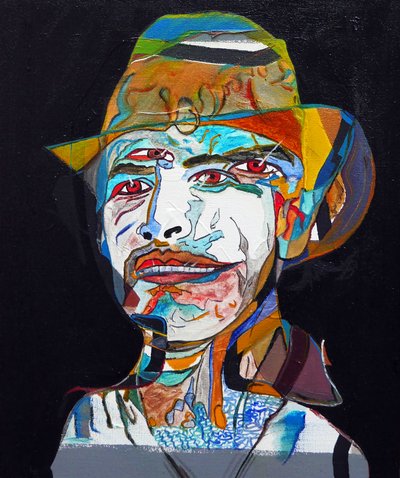 Surportrait : Marcos Alejandro Rosas Jassan, 2014 (olja på duk) av Benoit Erwann Boucherot