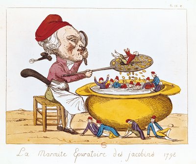 Jakobinernas reningskruka, 1793 av Benoit Louis Henriquez