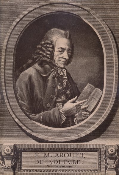 Voltaire, fransk författare och filosof, c1700-talet 1894 av Benoit Louis Henriquez