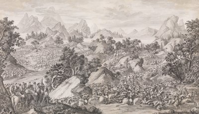 Slaget vid Qos-qulaq, 1774. av Benoit Louis Prevost