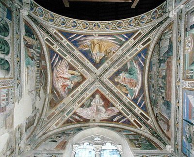 Avsnitt ur St. Augustinus liv, från kortaket, 1463-65 av Benozzo di Lese di Sandro Gozzoli