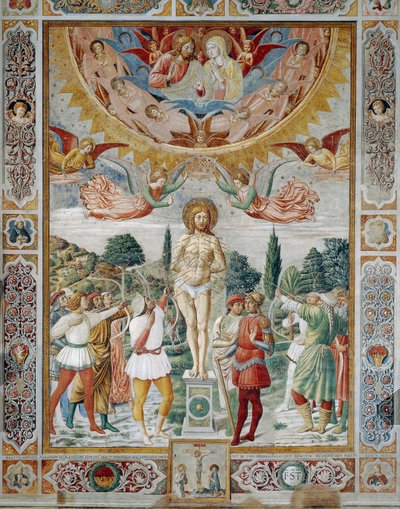 S:t Sebastians martyrskap av Benozzo di Lese di Sandro Gozzoli