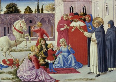 Saint Dominic återuppväcker Napoleon Orsini, 1461-62 av Benozzo di Lese di Sandro Gozzoli