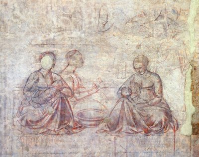 Berättelser om Jakob och Esau, av Benozzo Gozzoli (1421-1497), synopia (underritning), detalj av Benozzo di Lese di Sandro Gozzoli