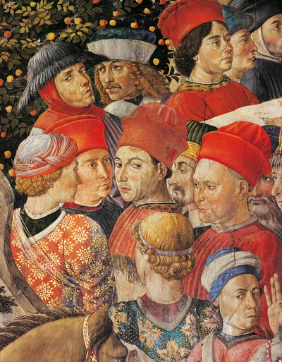 Magiernas kavalkad av Benozzo di Lese di Sandro Gozzoli