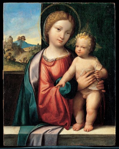 Madonna med barnet av Benvenuto Tisi