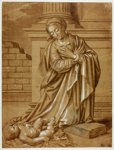Madonna och barn av Benvenuto Tisi da Garofalo