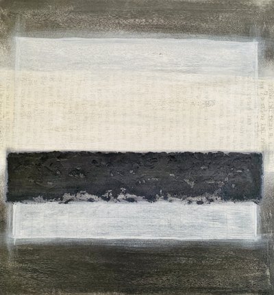 Abstrakta lager av neutrala toner av Berit Pihl