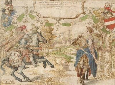 Otto, greve av Nassau och hans hustru Adelheid van Vianen, 1530-35. av Bernaert van Orley