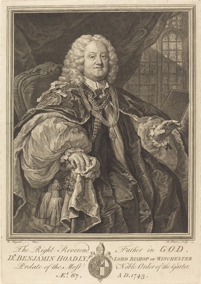 Biskop Hoadly, 1743. av Bernard Baron