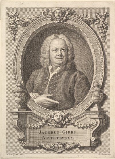 James Gibbs, arkitekt, 1747. av Bernard Baron