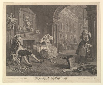 Vigsel A-la-Mode, tavla II, april 1745. av Bernard Baron
