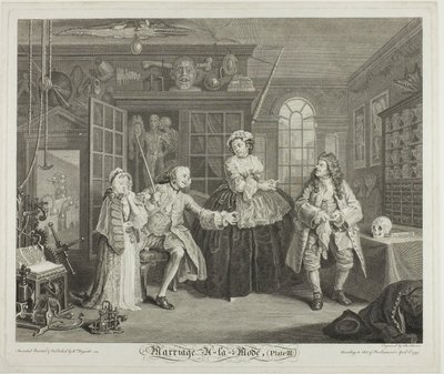 Tavla tre, från Marriage a la Mode av Bernard Baron