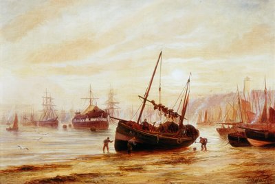 Seascape - Mouth of the Tyne av Bernard Benedict Hemy