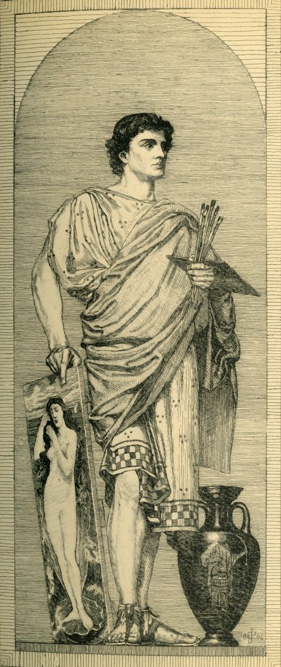 Apelles: design för en mosaik, c1864, 1881. av Bernard Collier