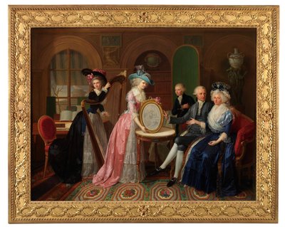 Porträtt av familjen Villers av Bernard Duvivier
