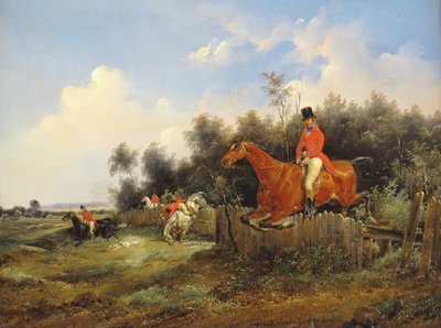 Jaktscen av Bernard Edouard Swebach