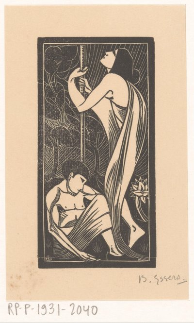 Natt av Bernard Essers (signed by artist)