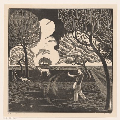 Sådd man av Bernard Essers (signed by artist)