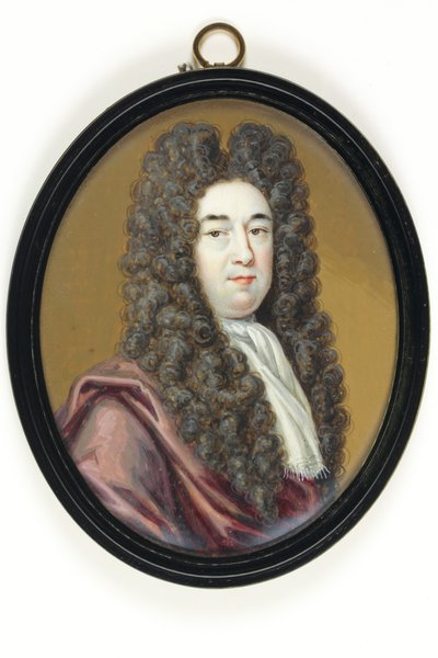 Edmund Dummer, civilingenjör, marinens landmätare (akvarell på elfenben) av Bernard III Lens