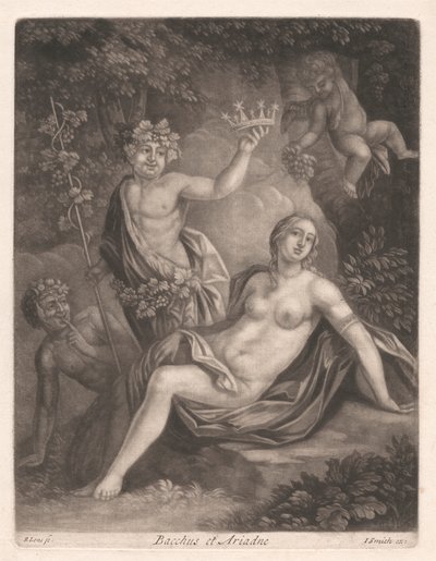 Bacchus och Ariadne av Bernard Lens