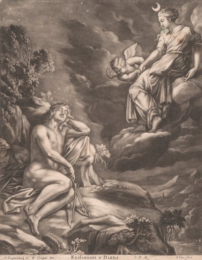 Endymion och Diana av Bernard Lens
