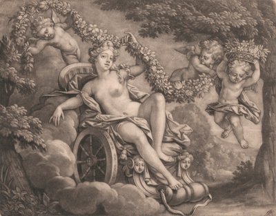 Flora och Putti av Bernard Lens