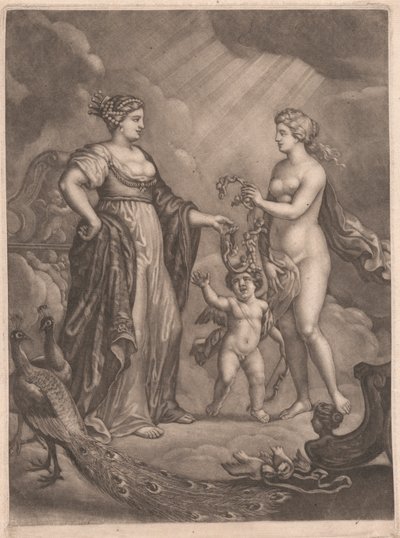 Juno, Venus och Amor av Bernard Lens