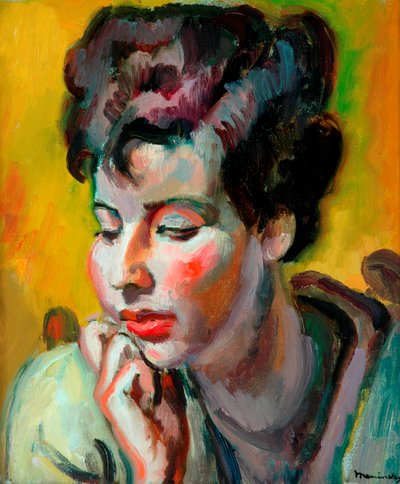 Porträtt av en ung judinna, ca 1928 (olja på duk) av Bernard Meninsky