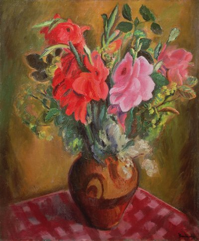 Stilleben med blommor av Bernard Meninsky