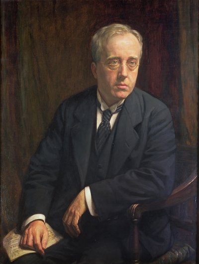 Porträtt av Gustav Holst, 1923 av Bernard Munns