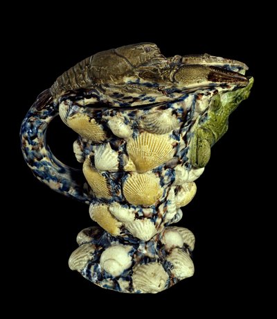 Rustik akvamarin med keramisk dekor av skal. Realiserad av Bernard Palissy (1510-1589) 1565 Paris, Musee du Louvre av Bernard Palissy