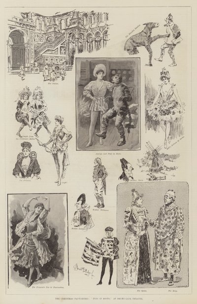 Julpantomimerna, Puss in Boots, på Drury-Lane Theatre av Bernard Partridge