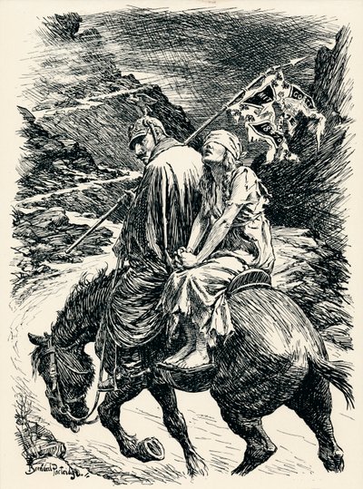 Segerns väg - Etapp VI, c1920 av Bernard Partridge