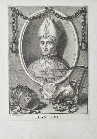 Motpåven Johannes XXIII Baldassare Cossa, 1713. av Bernard Picart