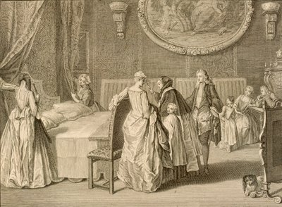 Välsignelse av äktenskapssängen, illustration från 