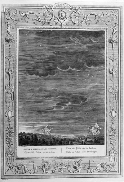 Castor och Pollux (gravyr) av Bernard Picart