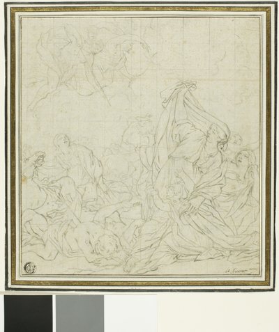 Niobes barn, dödade av Apollo och Artemius av Bernard Picart