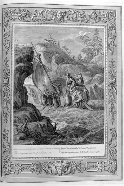 Argonauternas passage genom Symplegades, Hellespont, 1733 av Bernard Picart