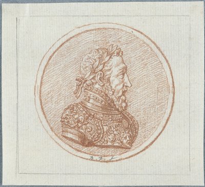 Porträtt av kung Henrik II av Frankrike, andra hälften av 1600-talet. av Bernard Picart