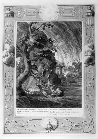 Tantalus plåga, 1733 av Bernard Picart