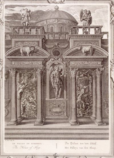 Sömnens hus, 1731 av Bernard Picart