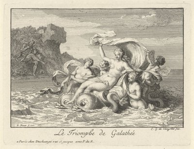 Triomf van Galatea The Triumph of Galathea (titel på objekt) av Bernard Picart