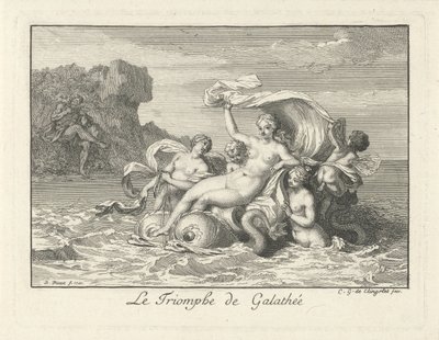 Triomf van Galatea The Triumph of Galathea (titel på objekt) av Bernard Picart