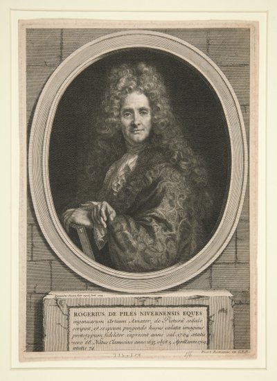 Utan titel (Porträtt av Roger de Piles) av Bernard Picart