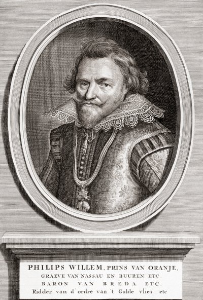 porträtt av Philip William, Prince of Orange (1554-1618) av Bernard Picart